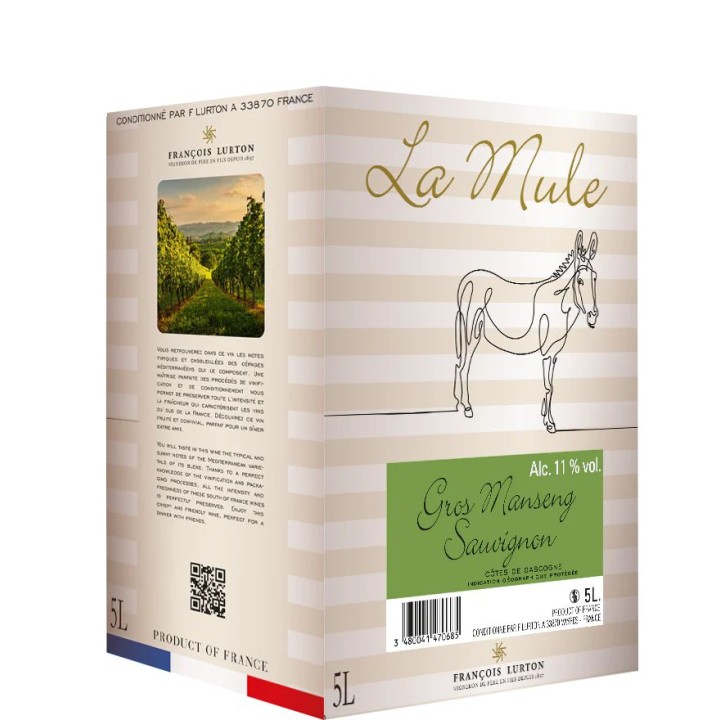 Bag-In-Box Mas Janeil La Mule Terret Sauvignon BL 5L