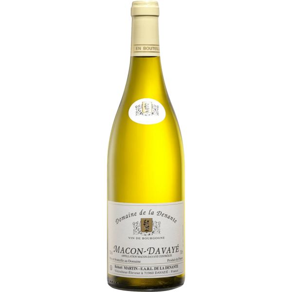 Bouteille de vin blanc Mâcon Davaye 2024 - Domaine de la Denante, Bourgogne.